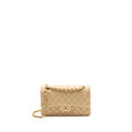 CHANEL MEDIUM CLASSIC DOUBLE FLAT BAG LAMBSKIN BEIGE GHW