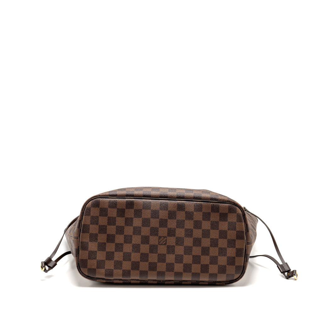 LOUIS VUITTON NEVERFULL MM DAMIER EBENE CANVAS GHW