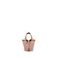 HERMES MICRO PICOTIN 14 LUCKY DAISY LOCK BAG SWIFT CHAI-ROSE-BLANC/ CHAI SHW