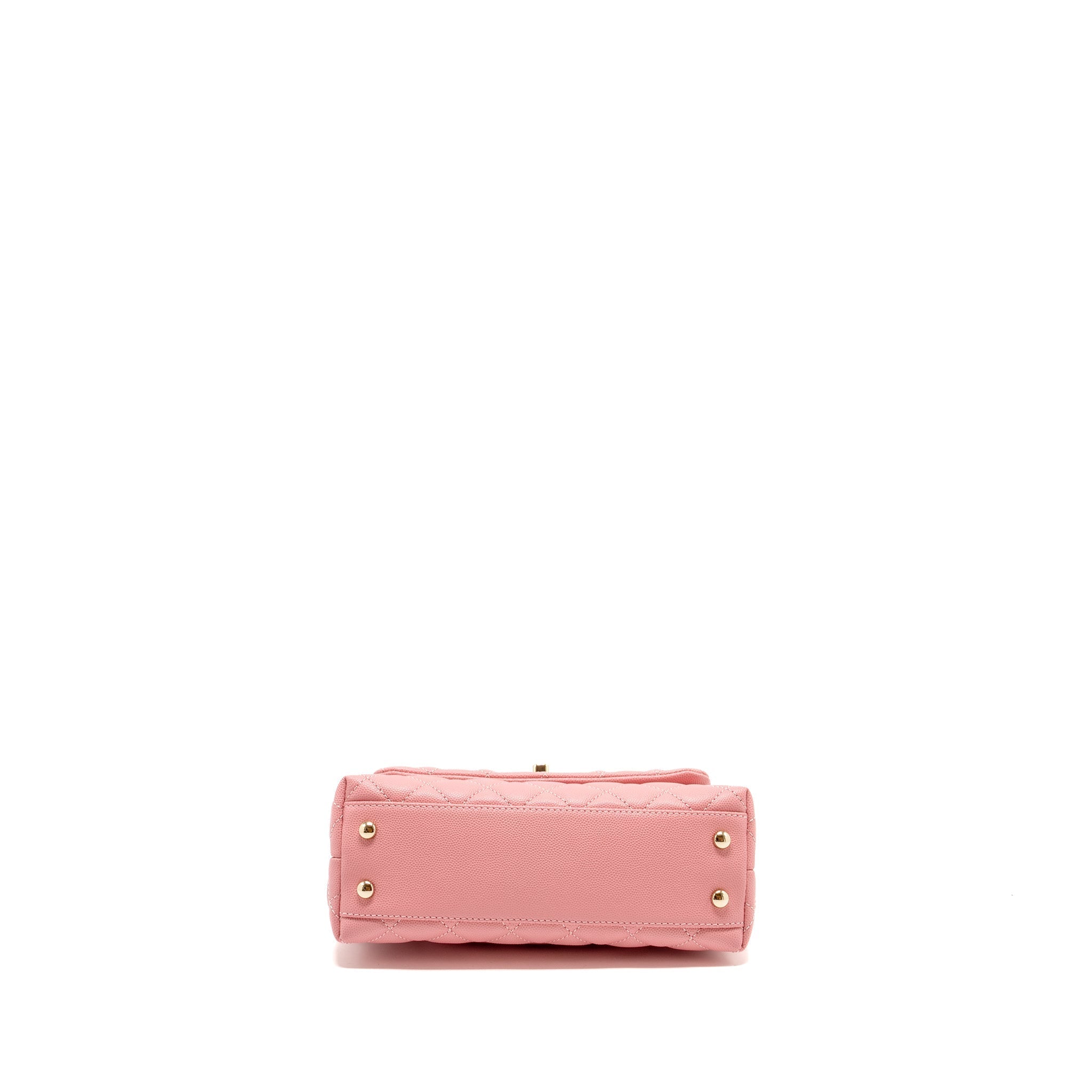 CHANEL SMALL COCO HANDLE CAVIAR PINK LGHW