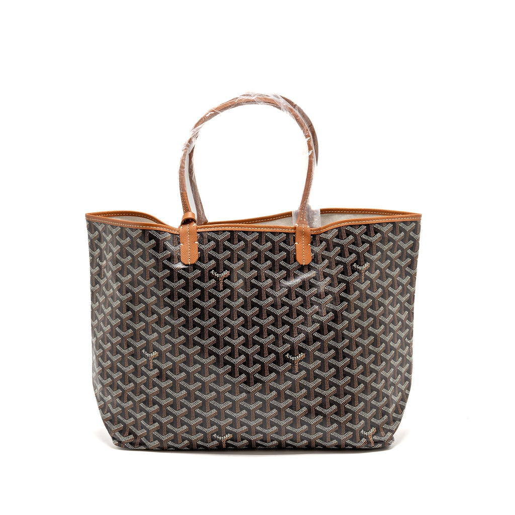 GOYARD SAINT LOUIS PM BAG GOYARDINE CANVAS/CALFSKIN NATUREL SHW