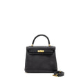 HERMES KELLY 25 TOGO BLACK GHW