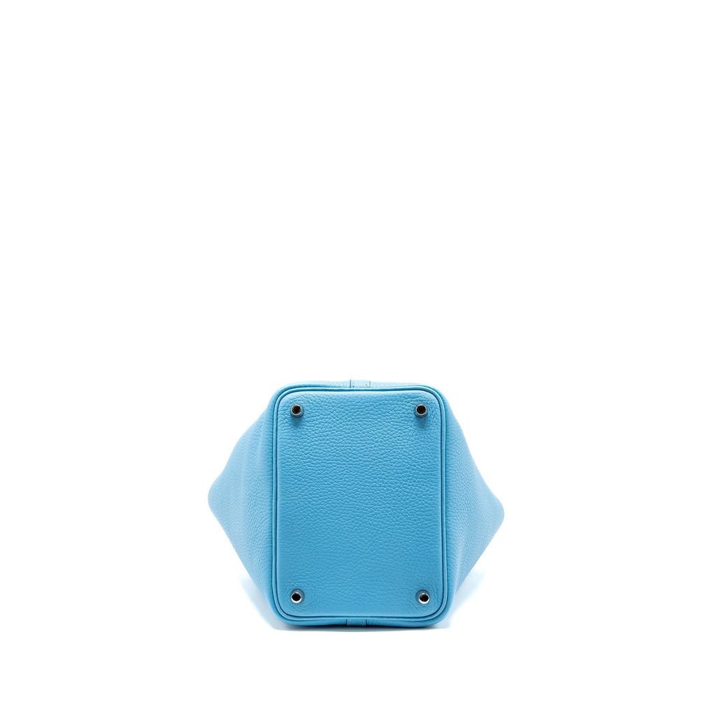 HERMES PICOTIN 18 LOCK BAG CLEMENCE BLUE DU NORD SHW
