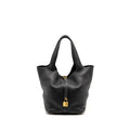 HERMES PICOTIN 22 LOCK BAG CLEMENCE BLACK GHW