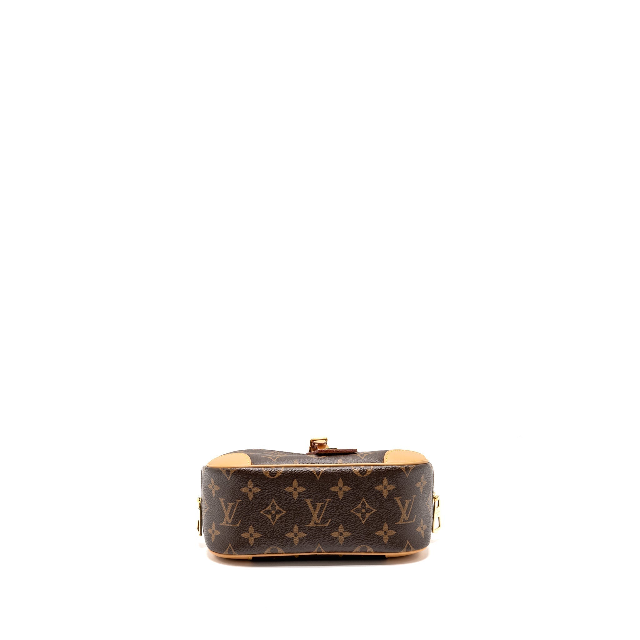 LOUIS VUITTON MINI DEAUVILLE SHOULDER BAG MONOGRAM CANVAS GHW