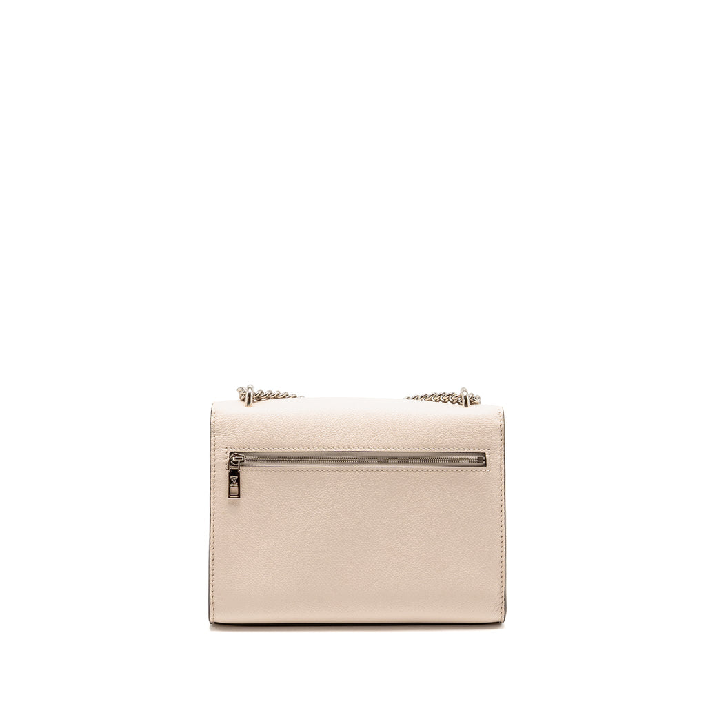 LOUIS VUITTON MYLOCKME BB CALFSKIN BURGUNDY/WHITE/PINK SHW