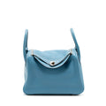 Hermes Lindy 30 Clemence Blue Jeans SHW