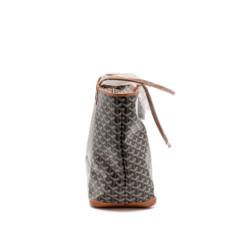 GOYARD ARTOIS MM TOTE GOYARDINE CANVAS BLACK / TAN SHW