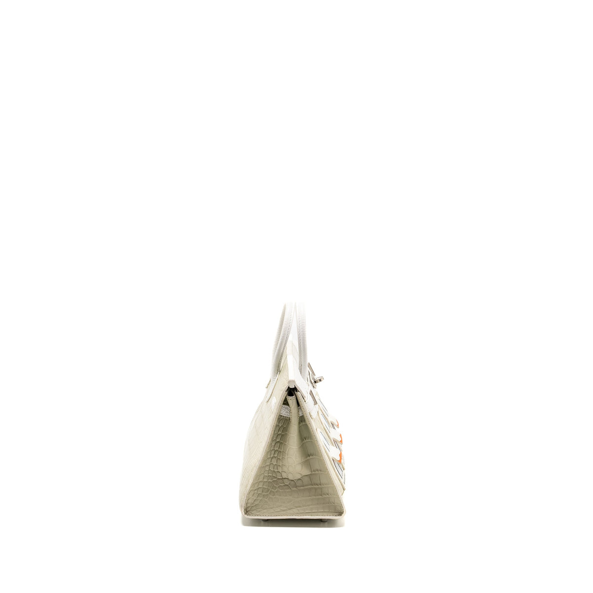 Hermes Birkin 20 Faubourg Snow Matt Alligator / Togo / Epsom/ Swift beton SHW