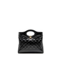 CHANEL 24S MINI 31 BAG SHINY LAMBSKIN BLACK LGHW (MICROCHIP)
