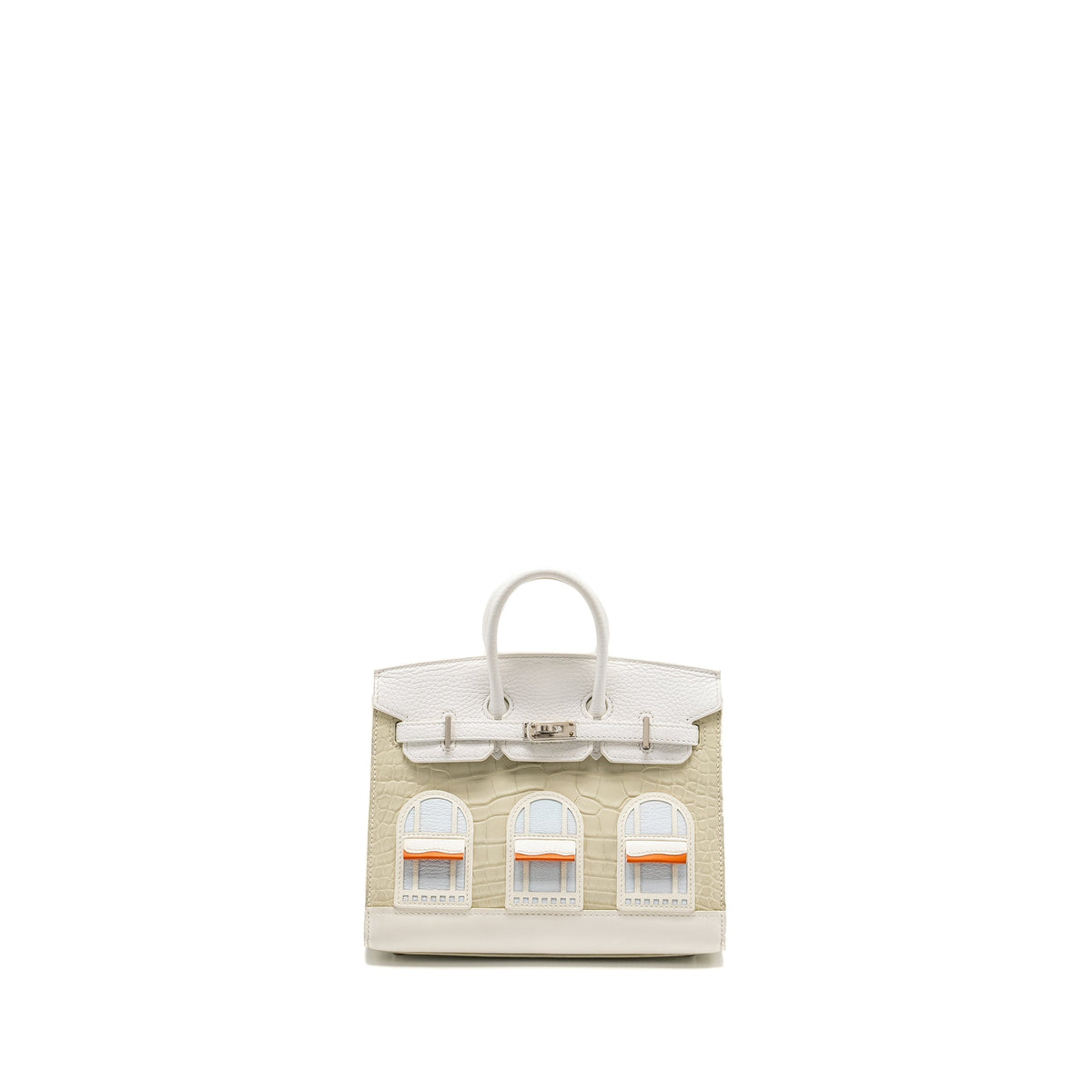 Hermes Birkin 20 Faubourg Snow Matt Alligator / Togo / Epsom/ Swift beton SHW