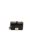 CHANEL SMALL BOY BAG LAMBSKIN BLACK GHW