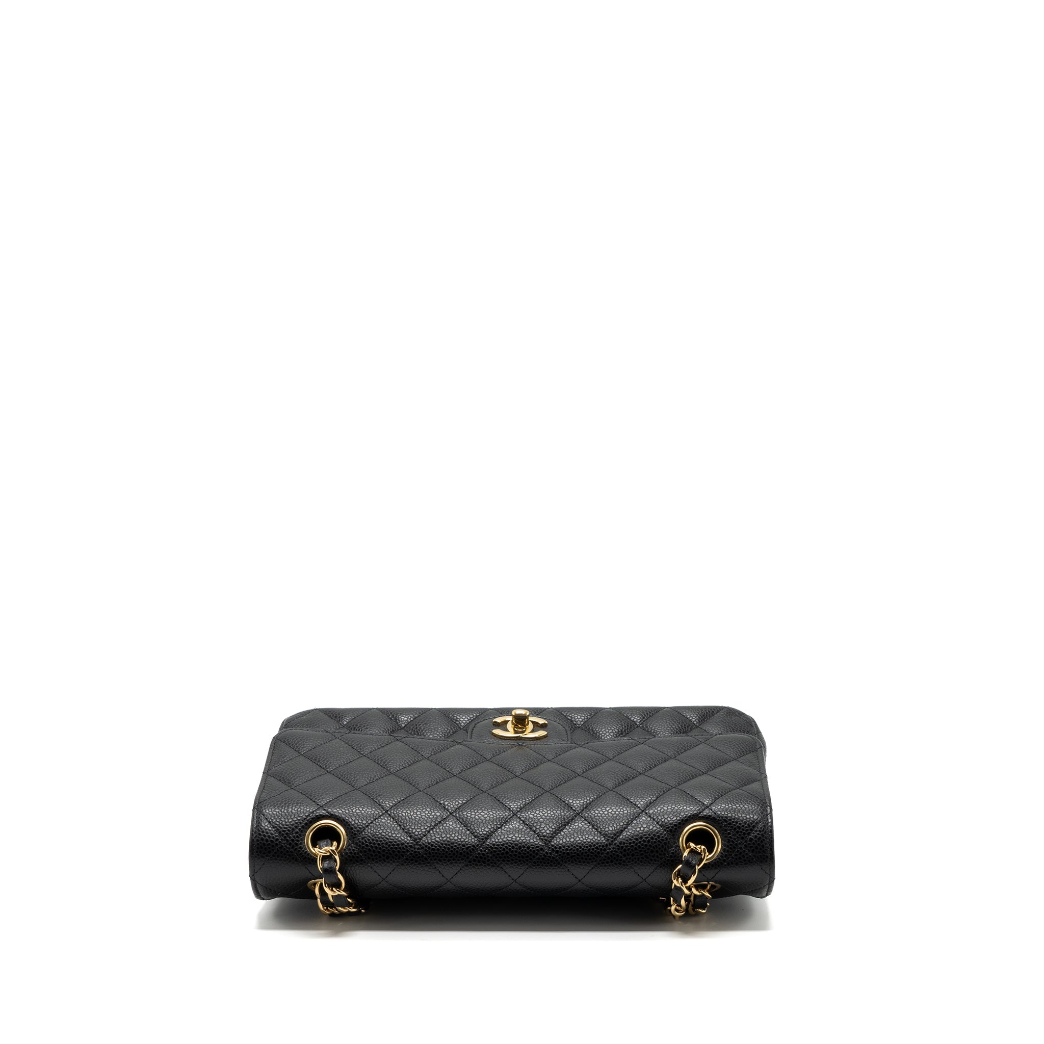 CHANEL MEDIUM CLASSIC DOUBLE FLAP BAG CAVIAR BLACK GHW