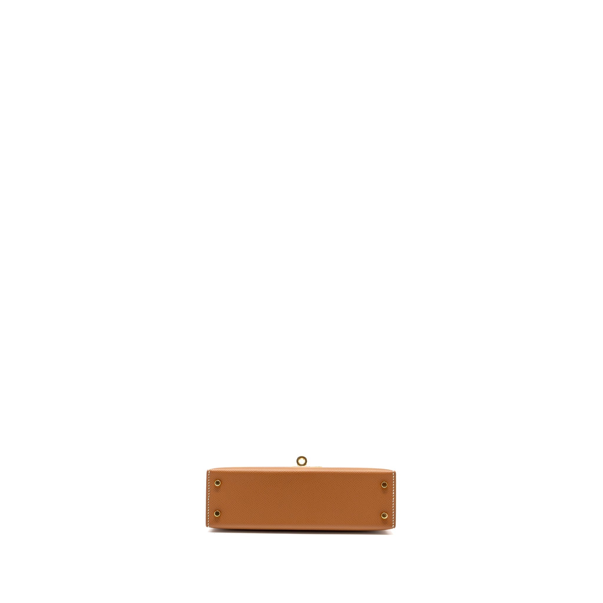 HERMES MINI KELLY EPSOM GOLD GHW