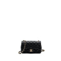 CHANEL CLASSIC MINI RECTANGULAR FLAP BAG CAVIAR BLACK GHW