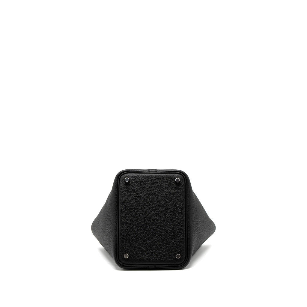Hermes Picotin 18 Lock Bag Clemence Black SHW