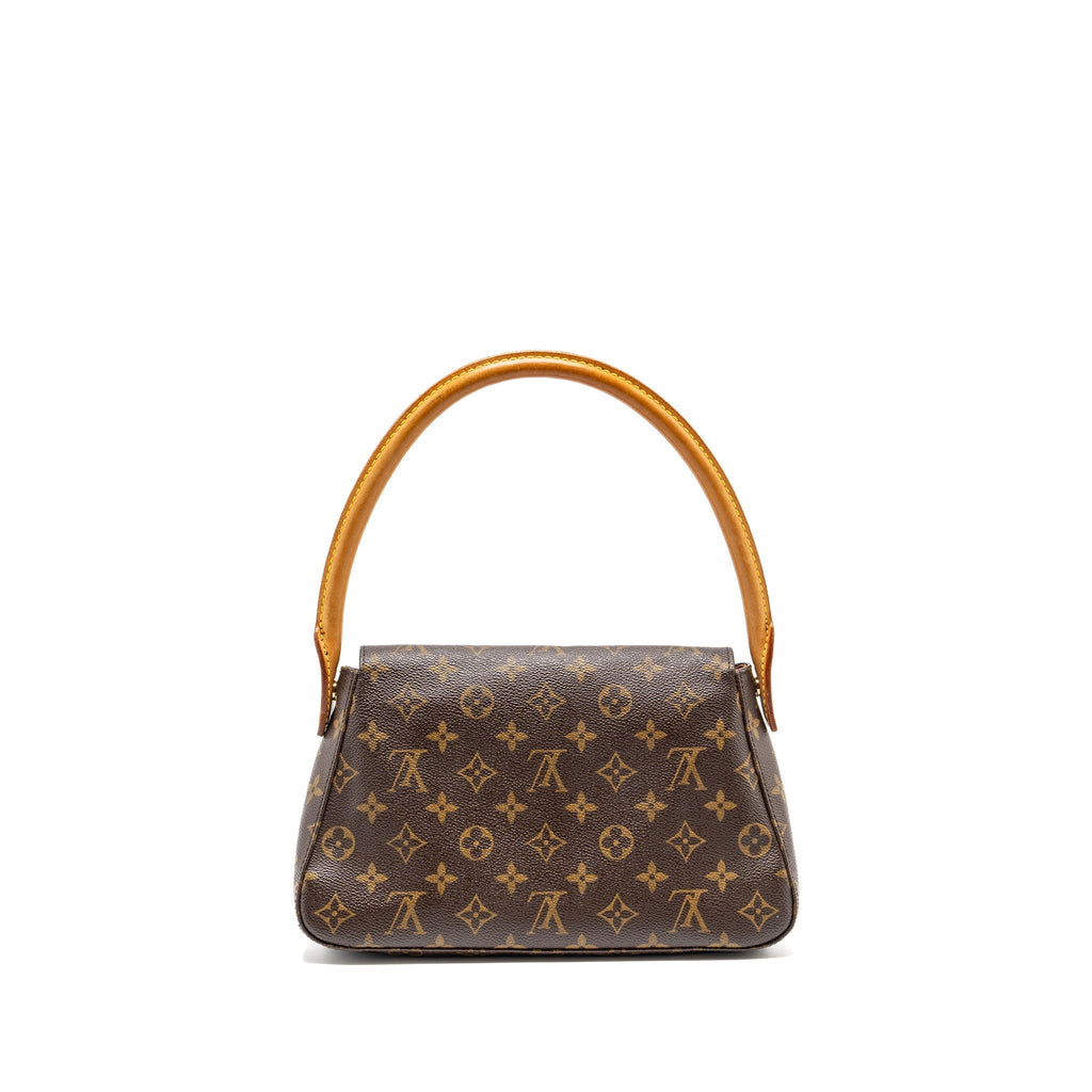 LOUIS VUITTON VINTAGE MINI LOOPING SHOULDER BAG MONOGRAM CANVAS GHW