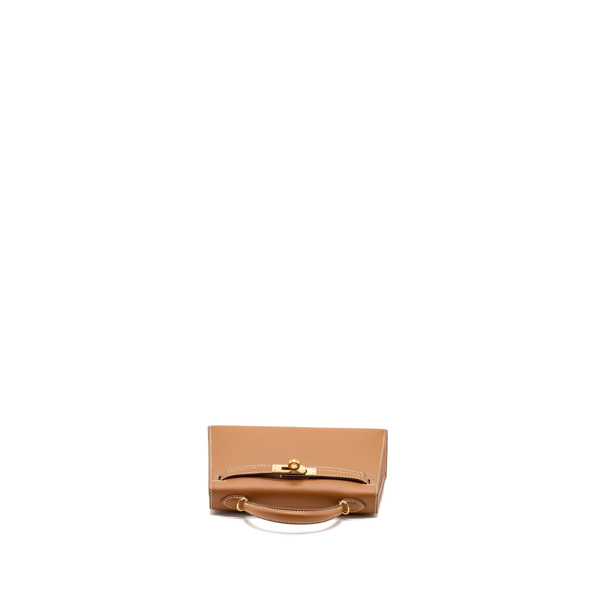 HERMES MINI KELLY EPSOM GOLD GHW