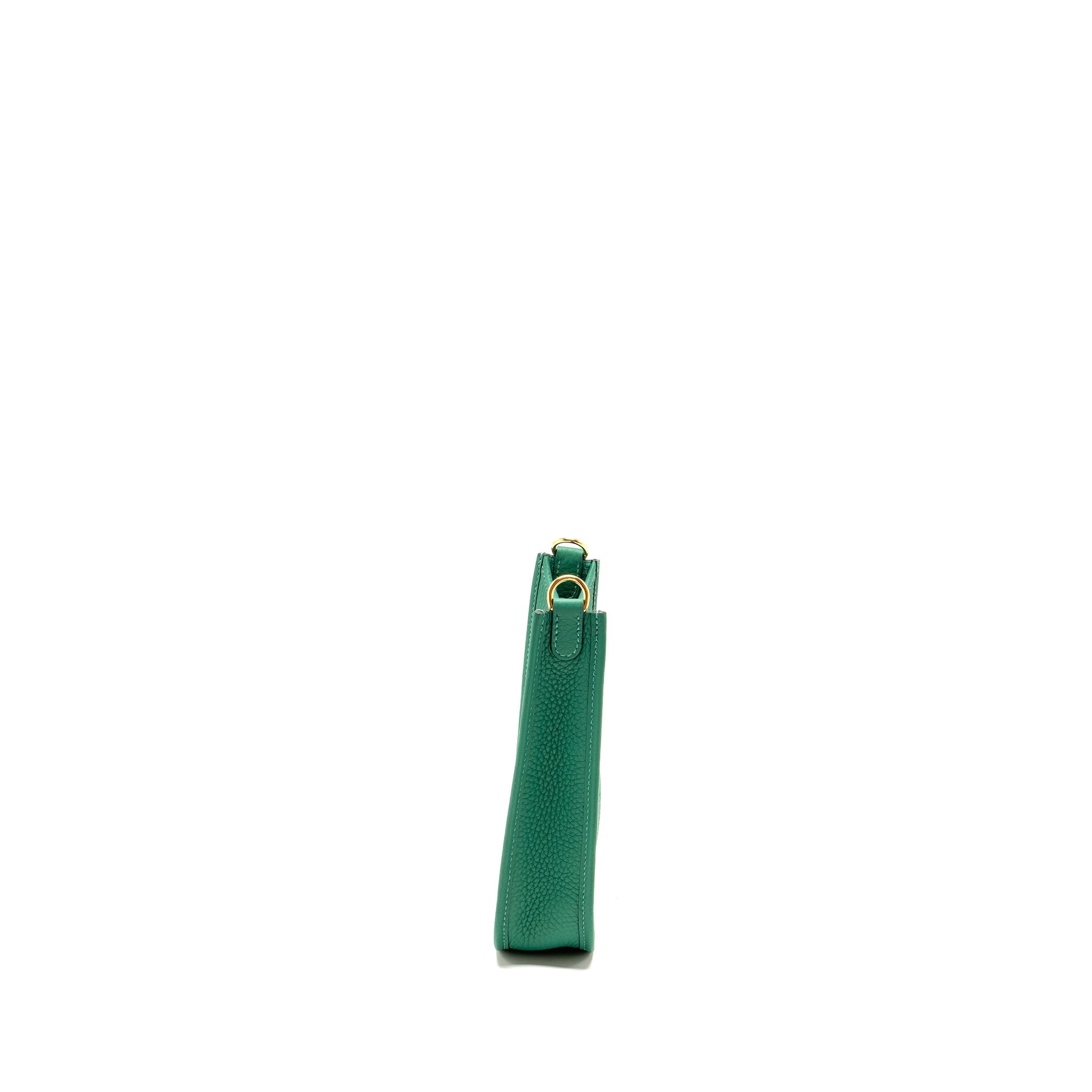 HERMES MINI EVELYNE CLEMENCE VERT VERTIGO GHW