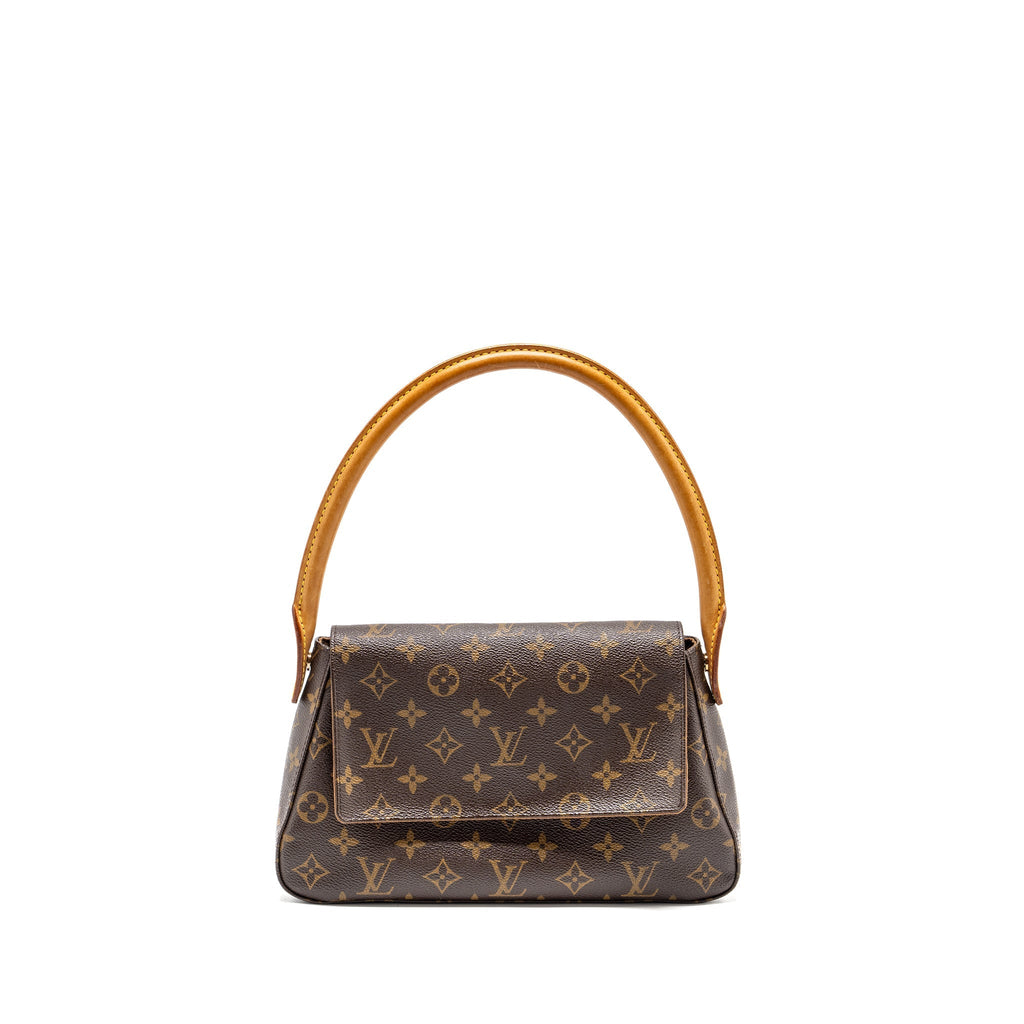 LOUIS VUITTON VINTAGE MINI LOOPING SHOULDER BAG MONOGRAM CANVAS GHW