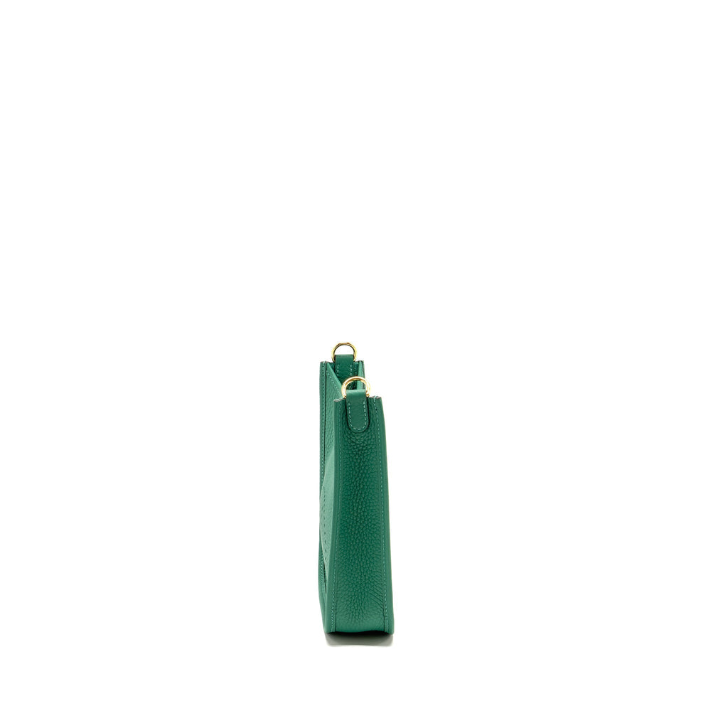 HERMES MINI EVELYNE CLEMENCE VERT VERTIGO GHW
