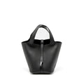 HERMES PICOTIN 18 CLEMENCE SO BLACK WITH BLACK HARDWARE