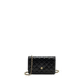 CHANEL CLASSIC WALLET ON CHAIN LAMBSKIN BLACK GHW