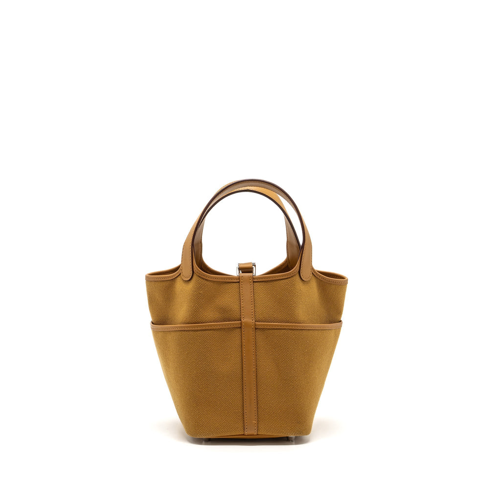 HERMES PICOTIN CARGO 18 LOCK BAG SWIFT / CANVAS DESERT / SESAME SHW