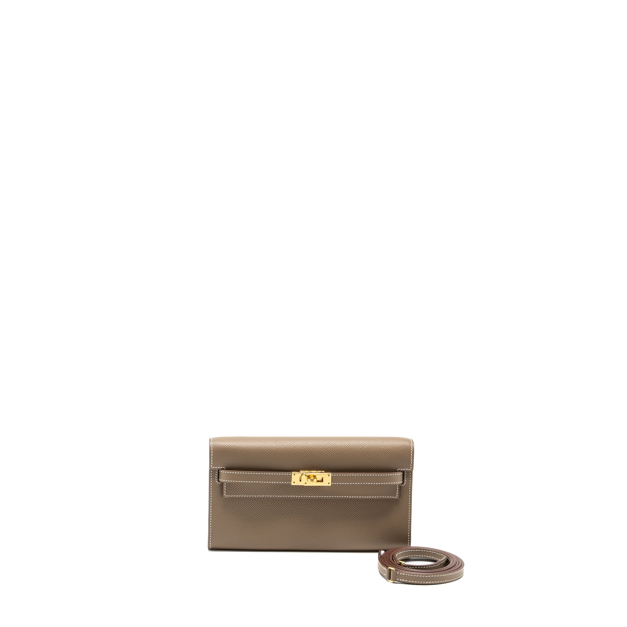 HERMES CLASSIC KELLY TO GO EPSOM ETOUPE GHW