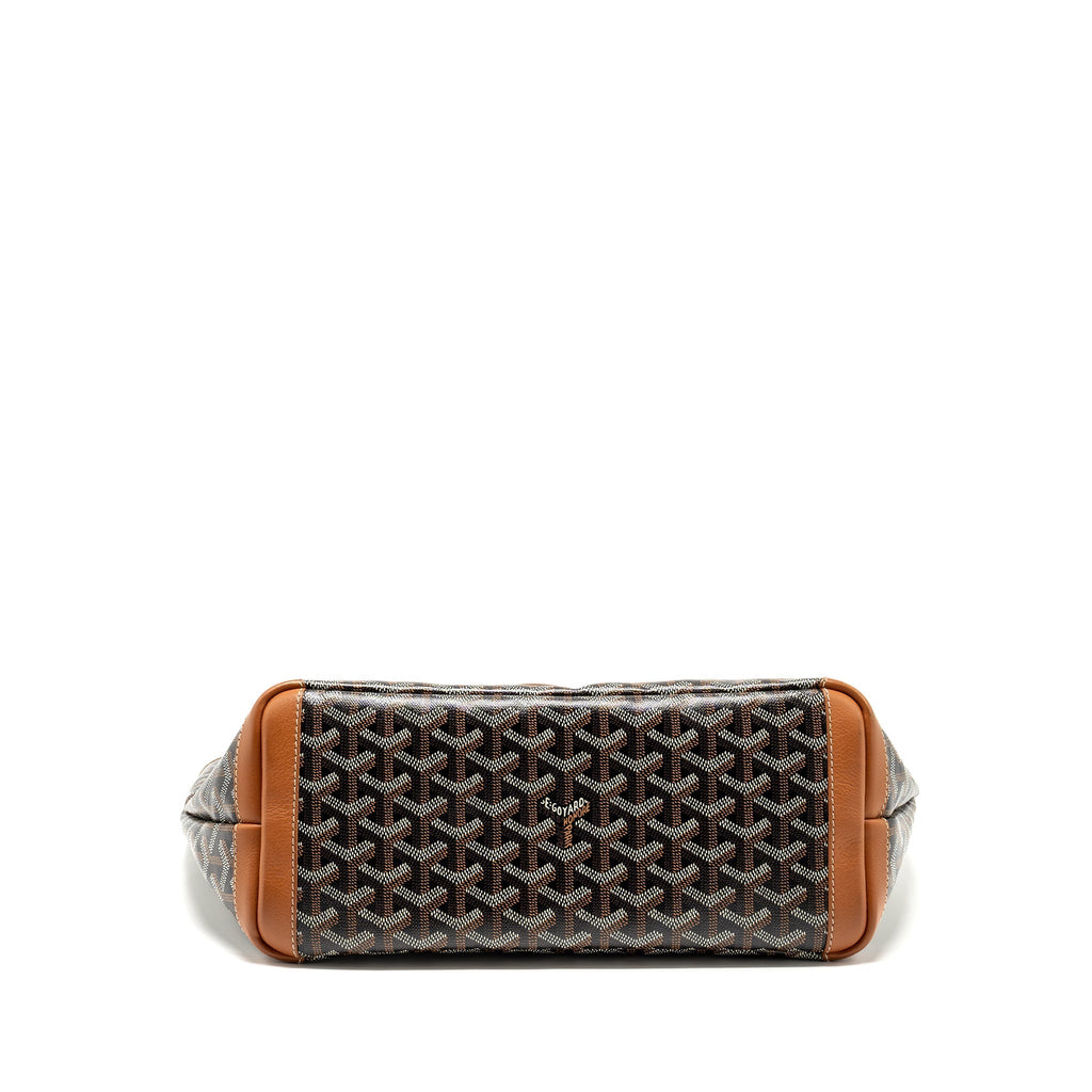 GOYARD ARTOIS PM TOTE BAG GOYARDINE CANVAS BLACK/TAN SHW