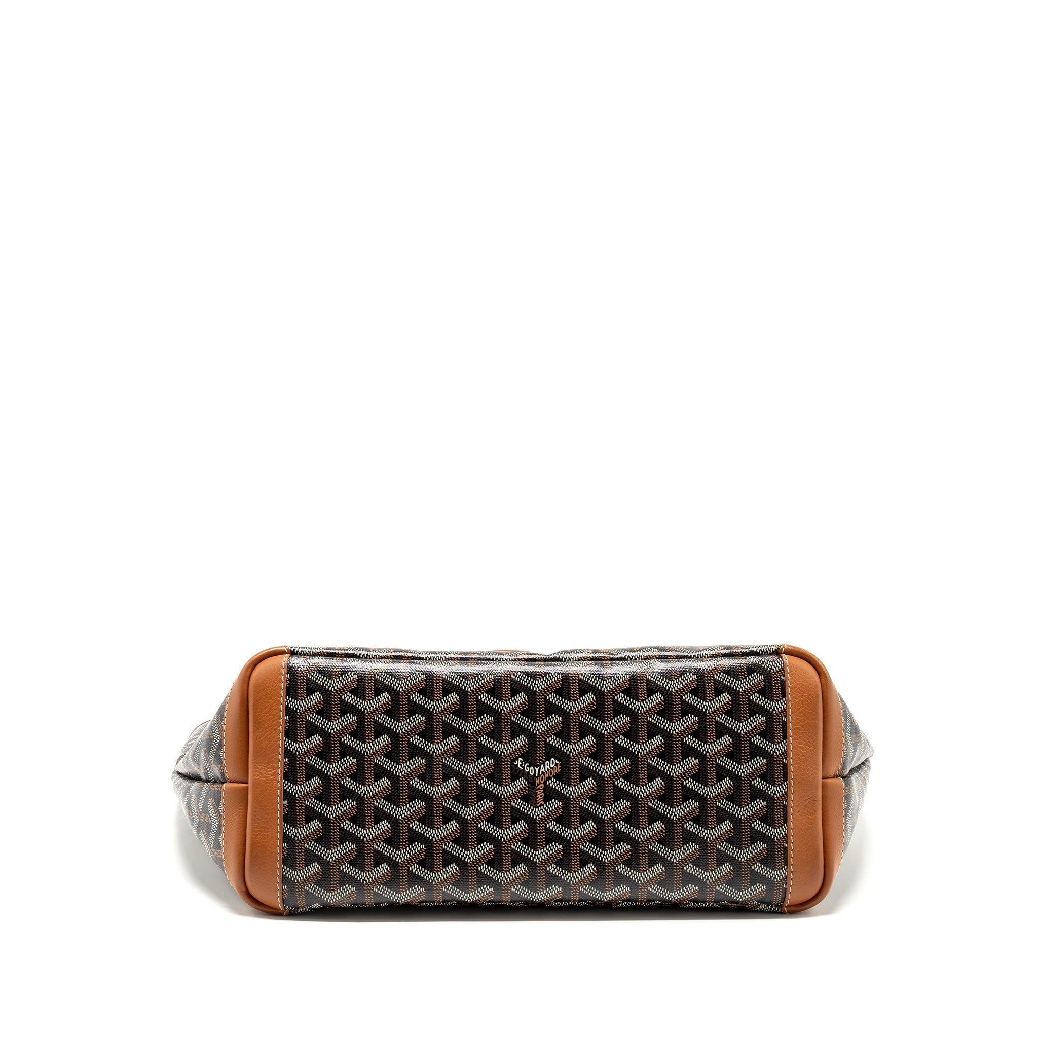 GOYARD ARTOIS PM TOTE BAG GOYARDINE CANVAS BLACK/TAN SHW