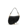 DIOR MEDIUM SADDLE GRAINED CALFSKIN BLACK GHW