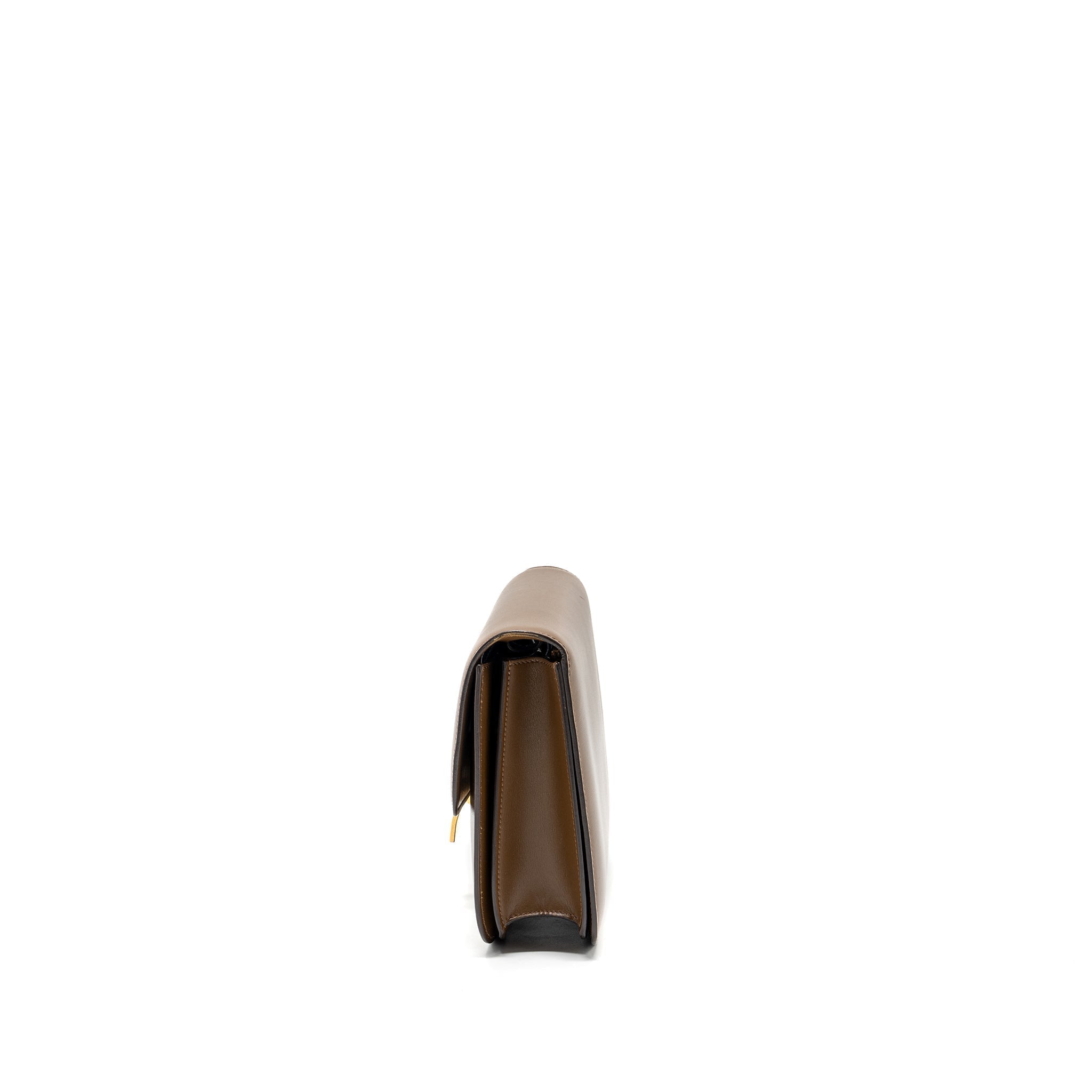CELINE MEDIUM CLASSIC BOX BAG CALFSKIN CAMEL GHW