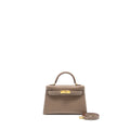 HERMES MINI KELLY II EPSOM ETOUPE GHW