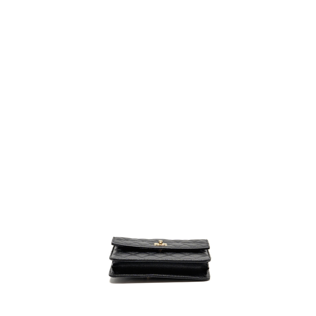 CHANEL 25C QUILTED CC TOP HANDLE MINI BACKPACK CAVIAR BLACK LGHW (MICROCHIP)