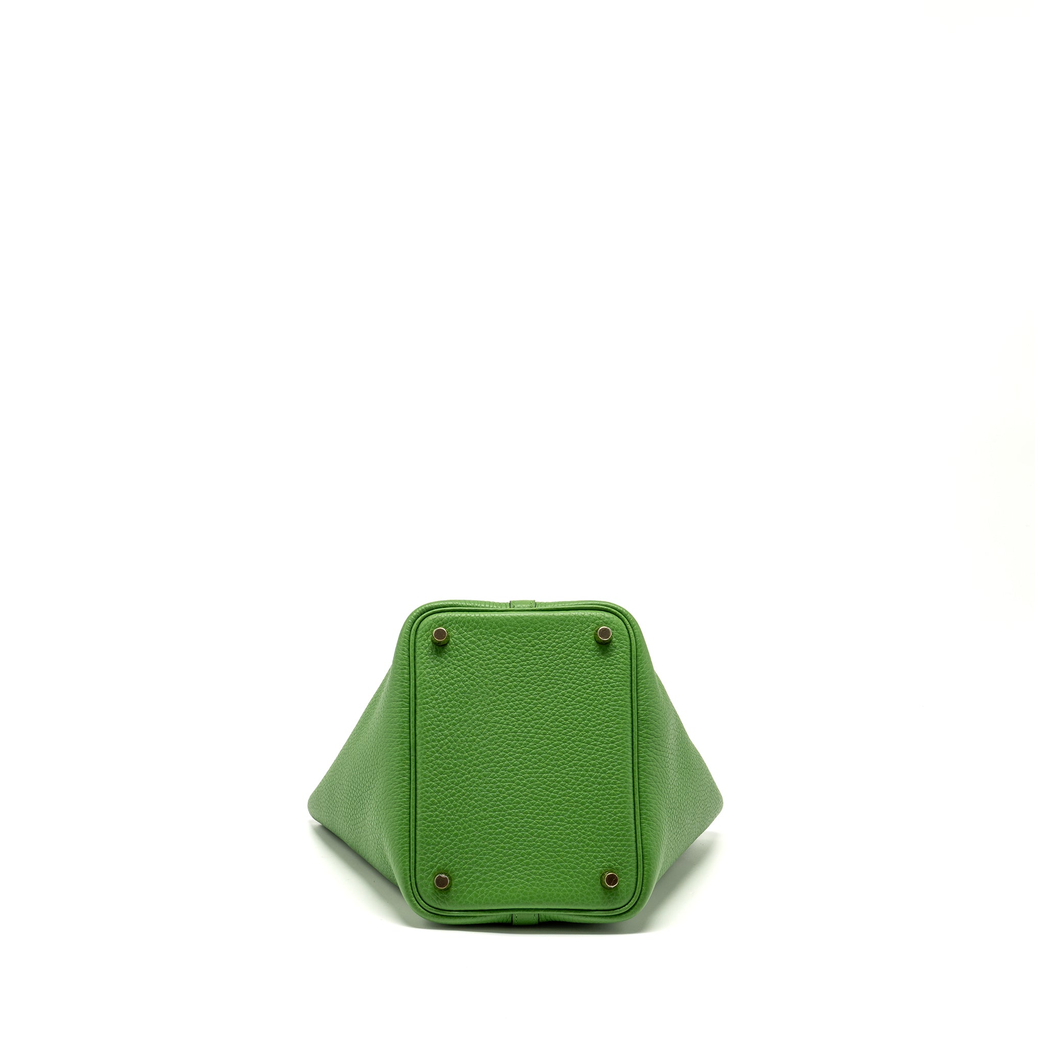 HERMES PICOTIN 18 LOCK BAG CLEMENCE VERT YUCCA GHW