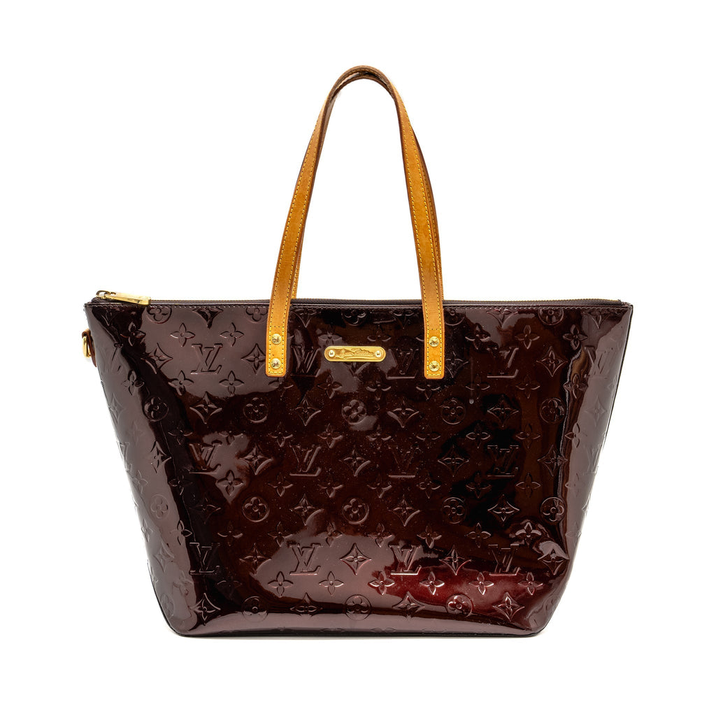 LOUIS VUITTON VERNIS BELLEVUE BAG PATENT AMARANTE GHW