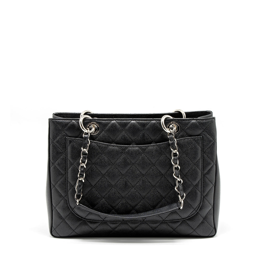 CHANEL GRAND SHOPPING TOTE/GST CAVIAR BLACK SHW