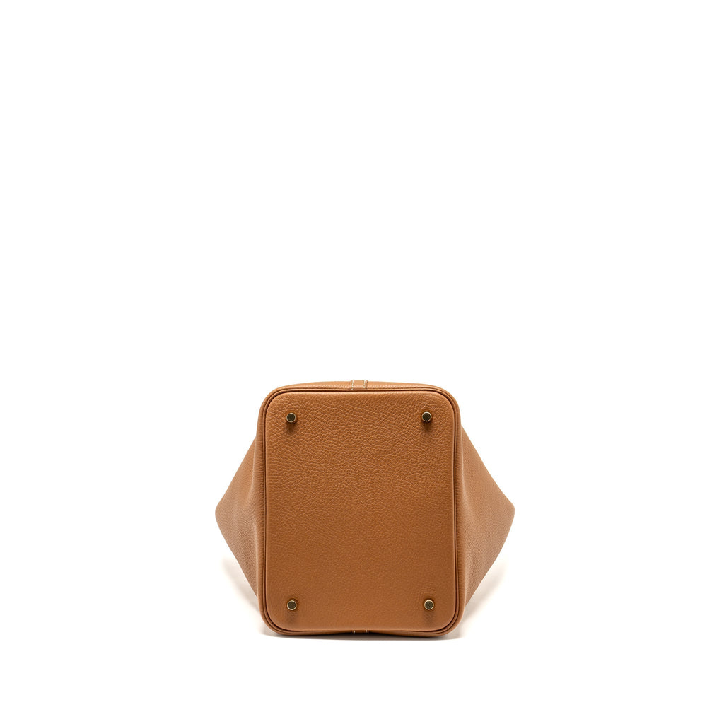 HERMES PICOTIN 22 CLEMENCE GOLD GHW