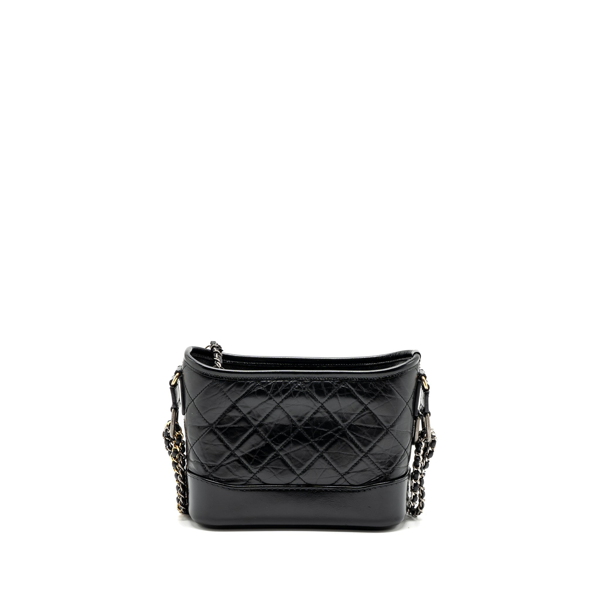 CHANEL SMALL GABRIELLE HOBO BAG CALFSKIN BLACK MULTICOLOUR HARDWARE