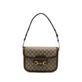 GUCCI HORSEBIT 1955 SHOULDER BAG GG SUPREME CANVAS/ LEATHER BROWN GHW