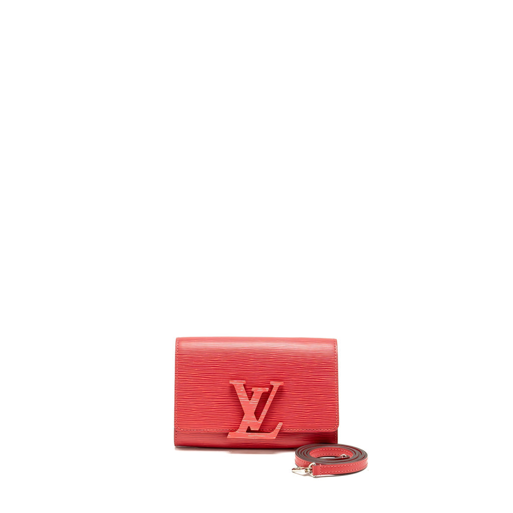 LOUIS VUITTON LOUISE CLUTCH PM EPI PINK SHW