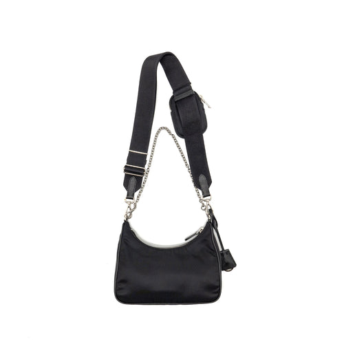 PRADA RE-EDITION 2005 NYLON BAG BLACK SHW