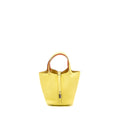 HERMES PICOTIN 18 LOCK BAG CLEMENCE / SWIFT LIMONCELLO / ORANGE SHW