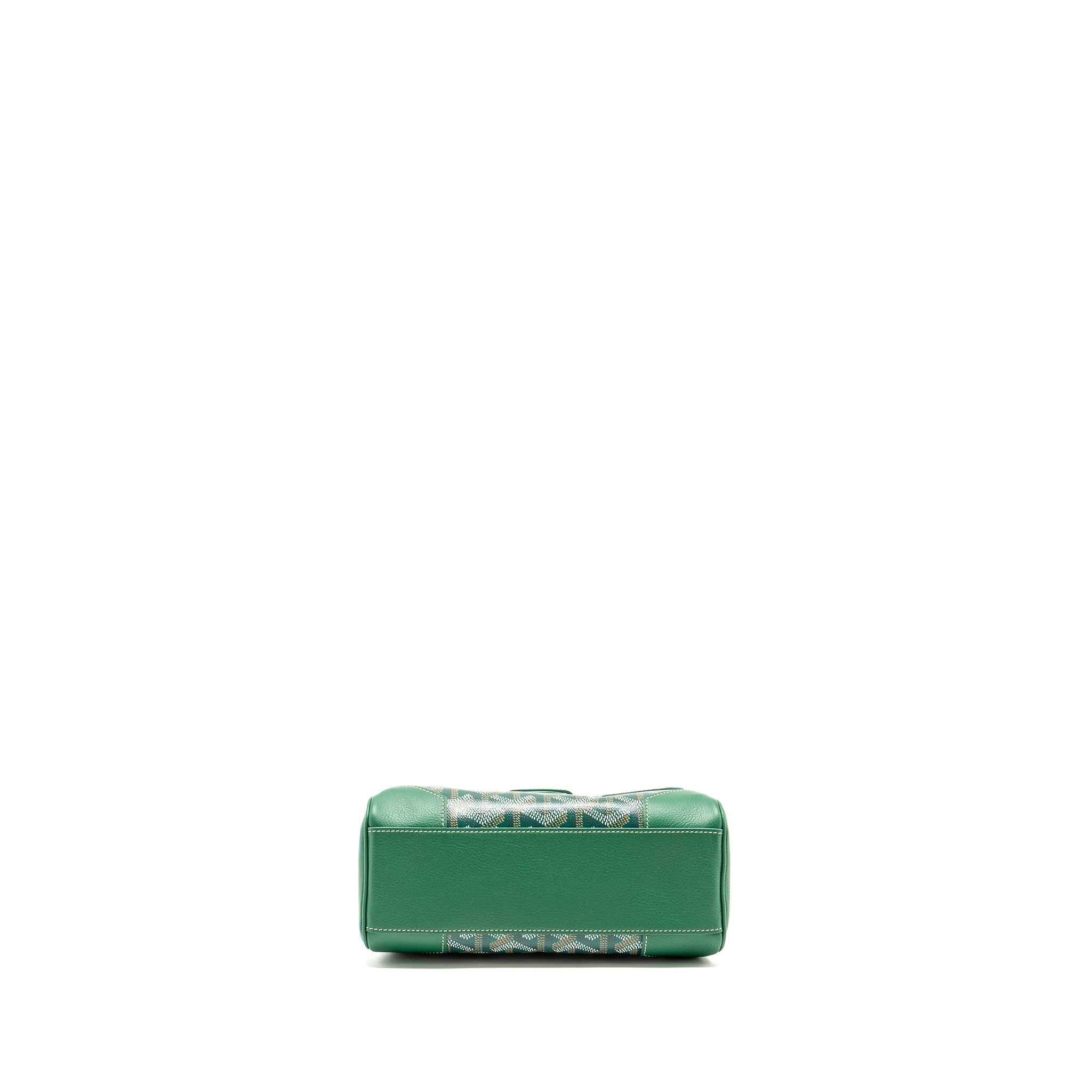 GOYARD MINI SAIGON BAG GOYARDLINE CANVAS/CALFSKIN GREEN SHW
