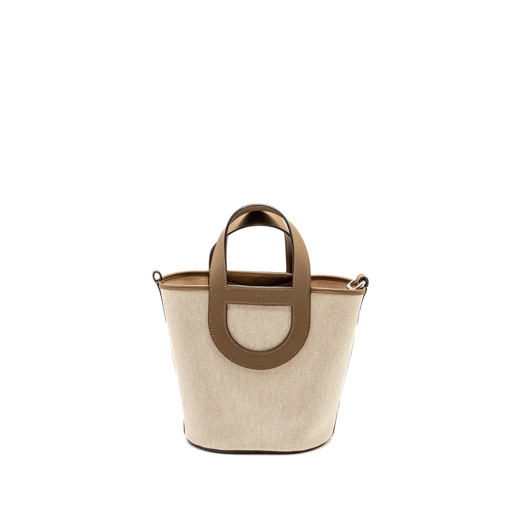 HERMES IN-THE-LOOP 18 BAG CANVAS / SWIFT ECRU-BEIGE/ BEIGE DE WEIMAR SHW