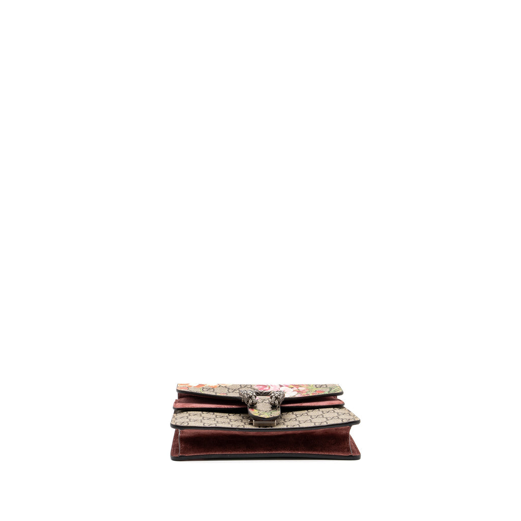 GUCCI DIONYSUS MINI BAG GG SUPERME CANVAS/BLOSSOM PRINTED MULTICOLOURED SHW