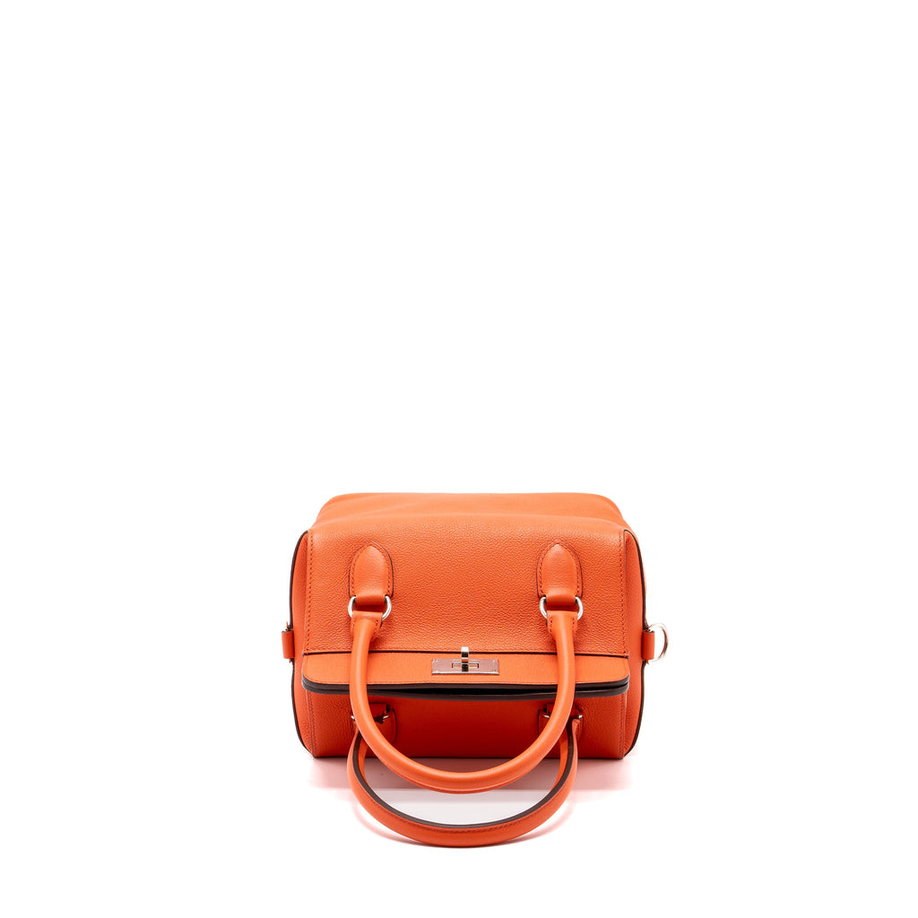 Hermes toolbox 20 evercolor orange poppy / Bordeaux SHW