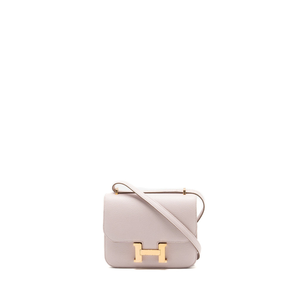HERMES MINI CONSTANCE CHEVRE MYSORE MAUVE PALE RGHW