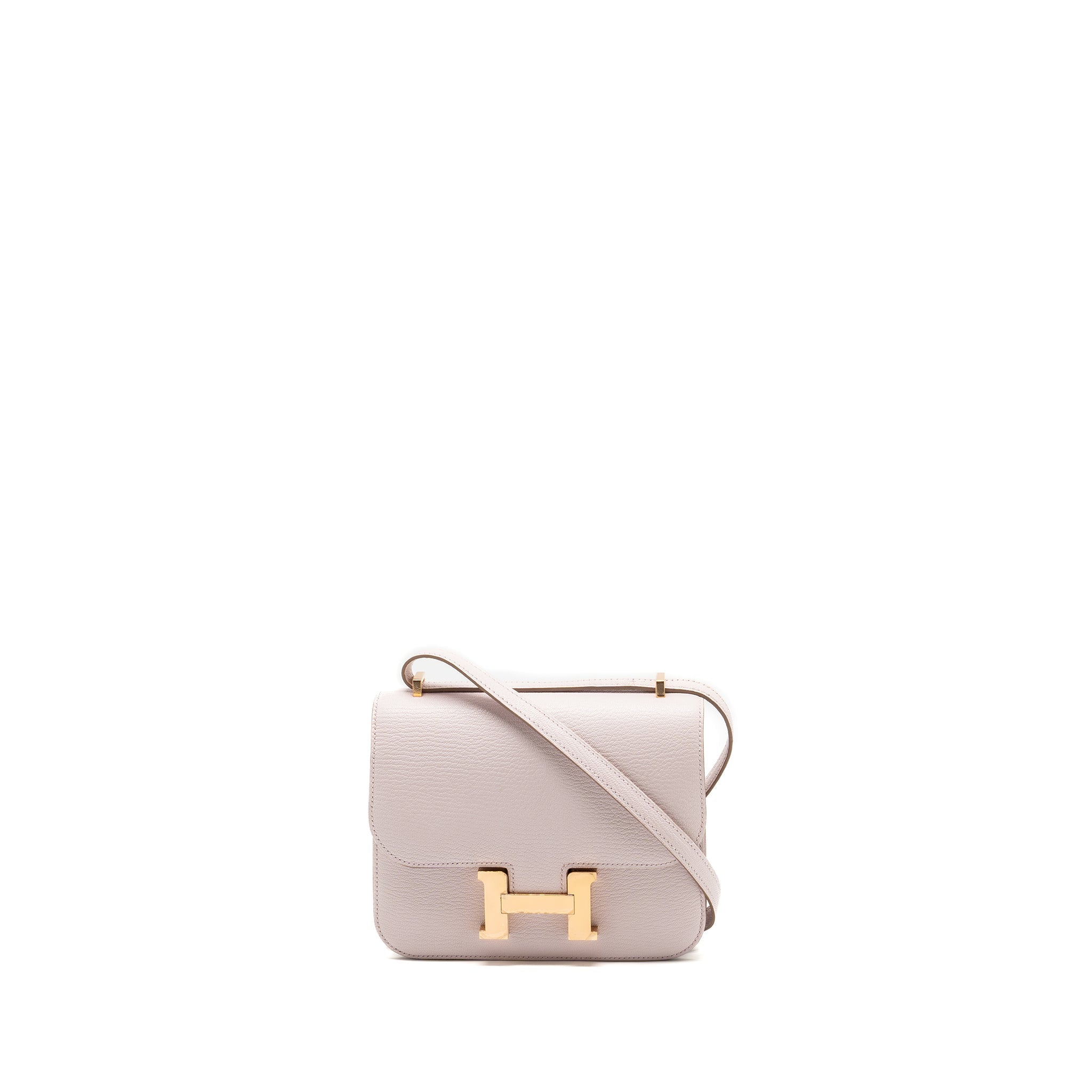 HERMES MINI CONSTANCE CHEVRE MYSORE MAUVE PALE RGHW